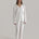 Muse Long PJs — Morning Mist: Women's white long-sleeve pajama set with pants.