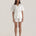 Muse Short PJs — Morning Mist: Women's white short-sleeve pajama set. Comfortable and stylish sleepwear.