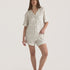 Muse Short PJs — Rose Garden: Women's floral pajama set, featuring a short-sleeved button-down top and coordinating shorts.