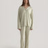 Muse Long PJs in Soft Sage: Comfortable women's pajama set featuring a long-sleeve top and pants.
