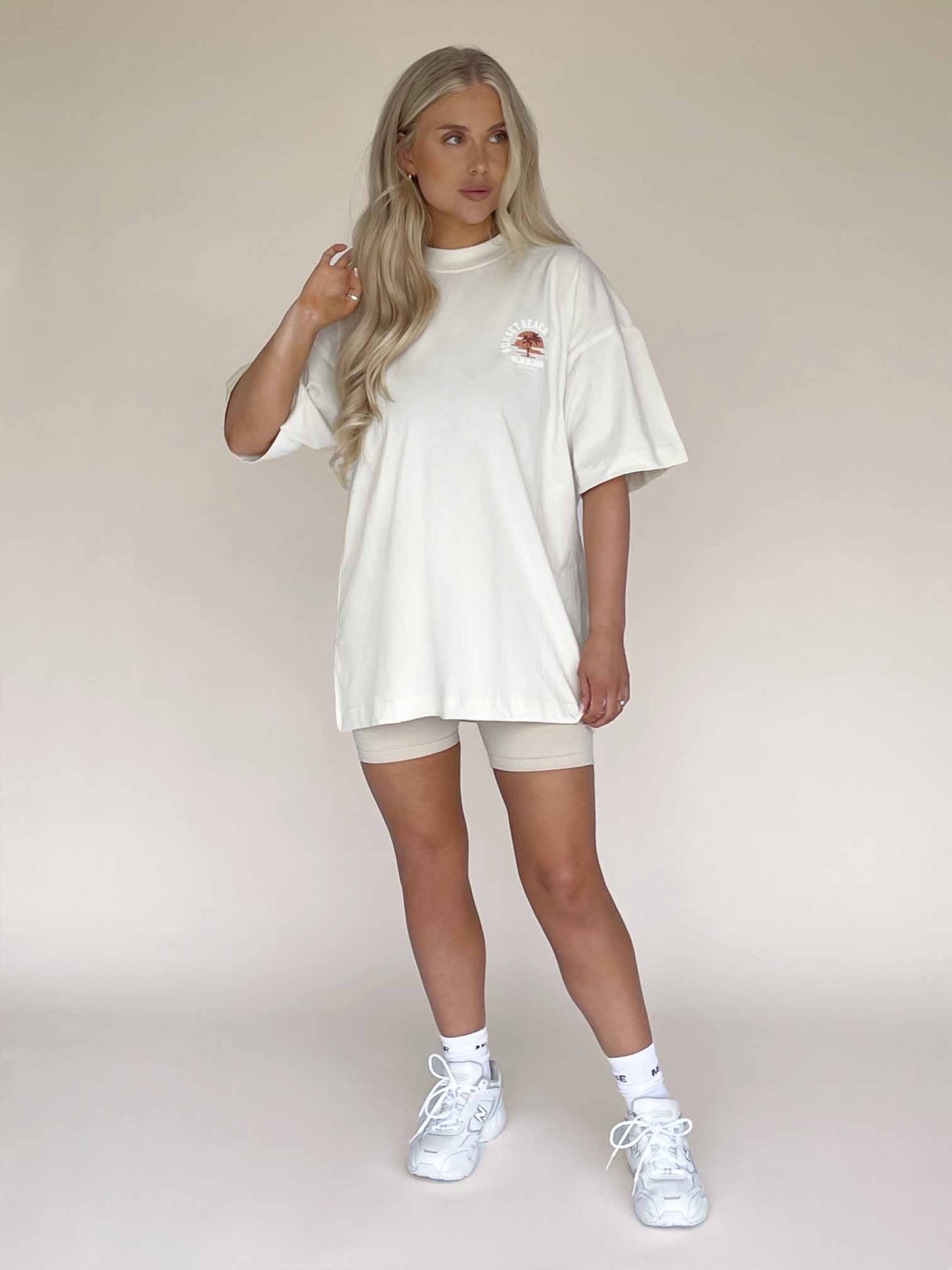 Oversized Tee - Palm Print
