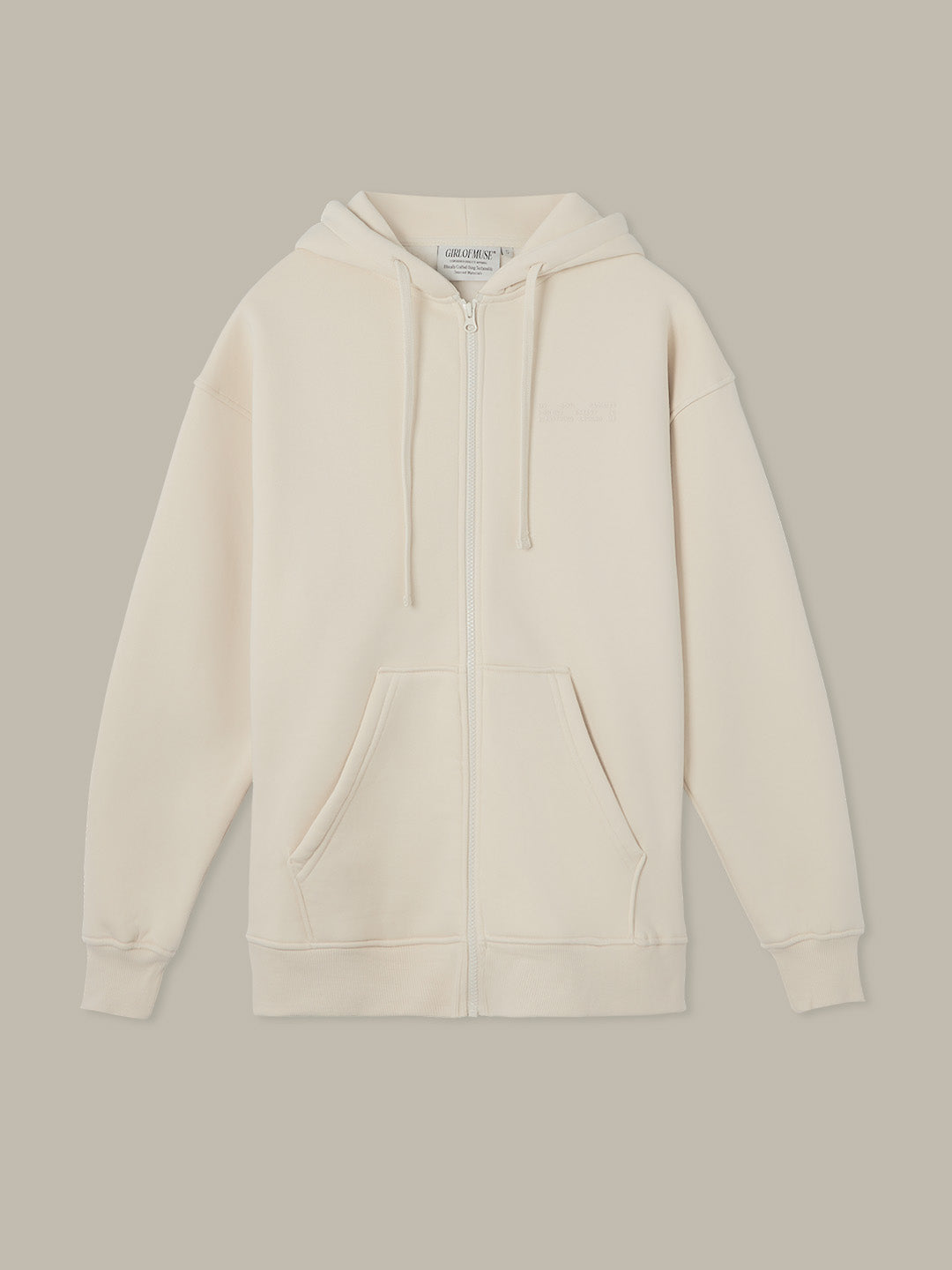 Full-Zip Hoodie - Sand Stone