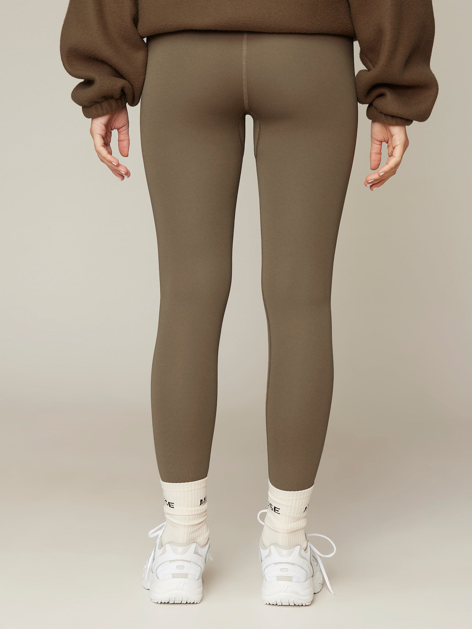 High Waisted Leggings - Chestnut Brown