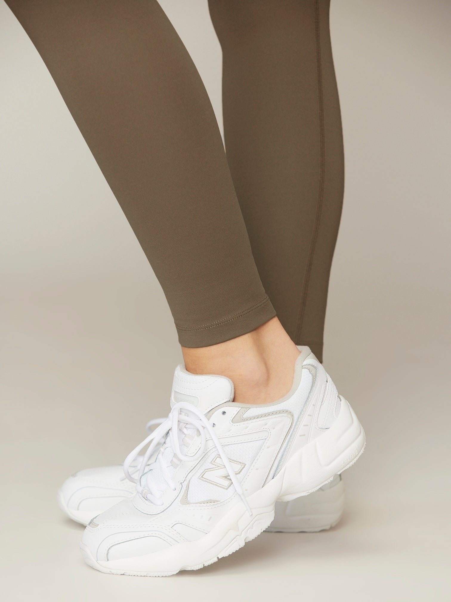 High Waisted Leggings - Chestnut Brown