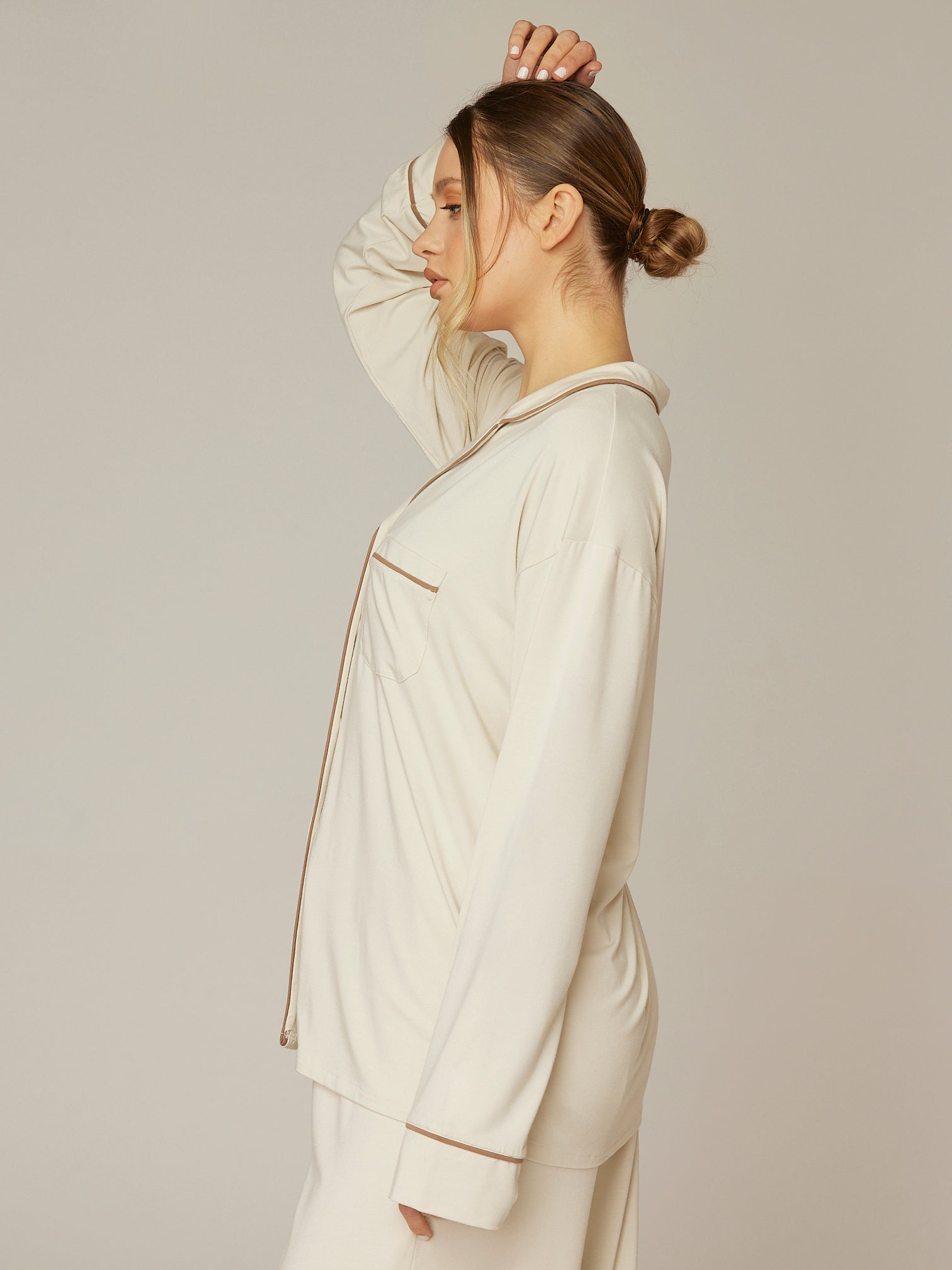 Bamboo Pyjama Set - Cream