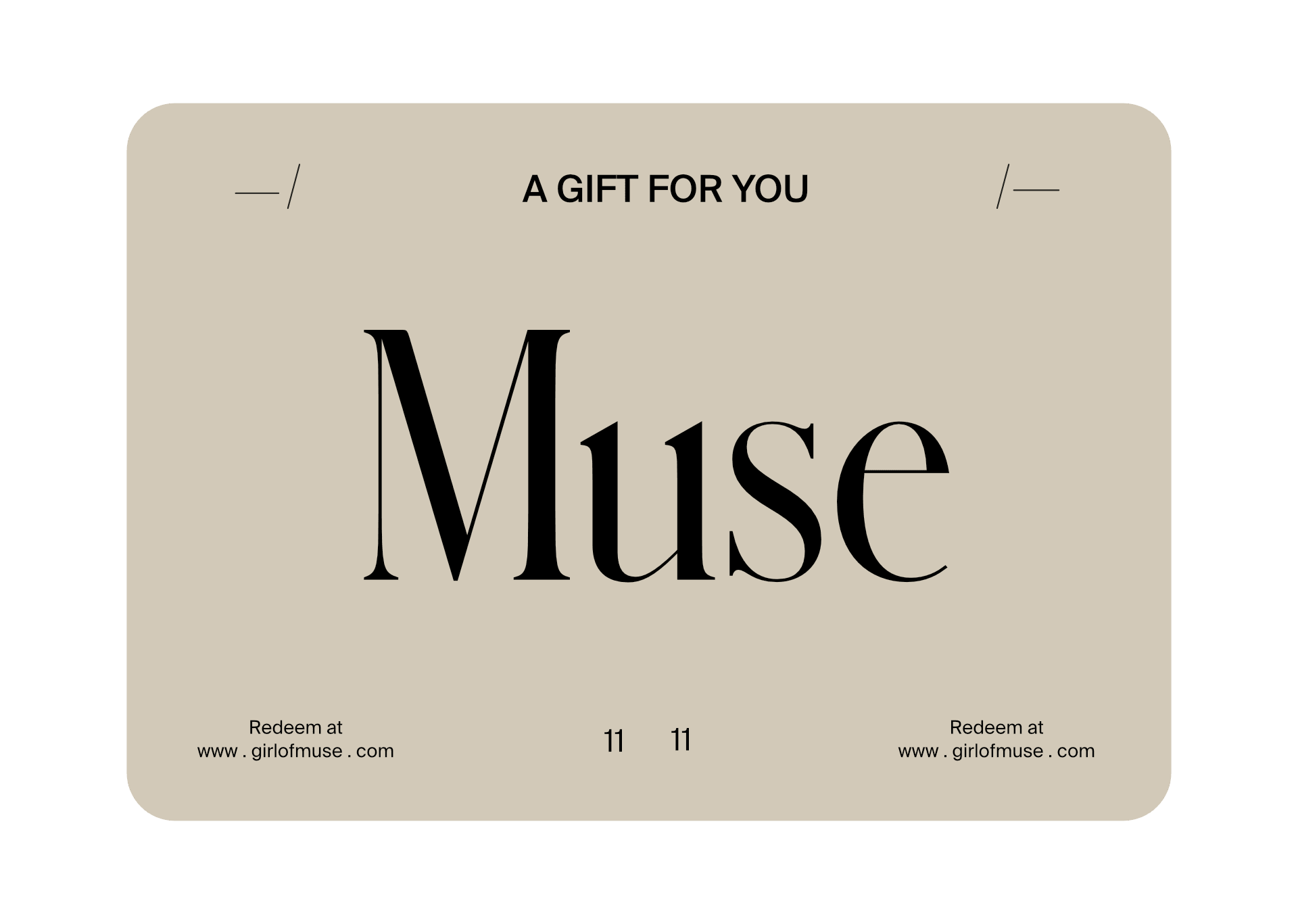Muse Gift Card